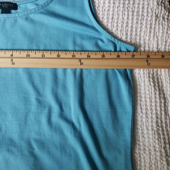 Talbots Turquoise Blue Tank Top Stretch Women's Size Petite S - Picture 8 of 8